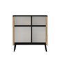 Hanah Home Armario Multiusos Darien - Madera Negra, Roble Zafiro